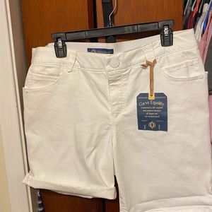 Democracy white denim shorts. New with tags